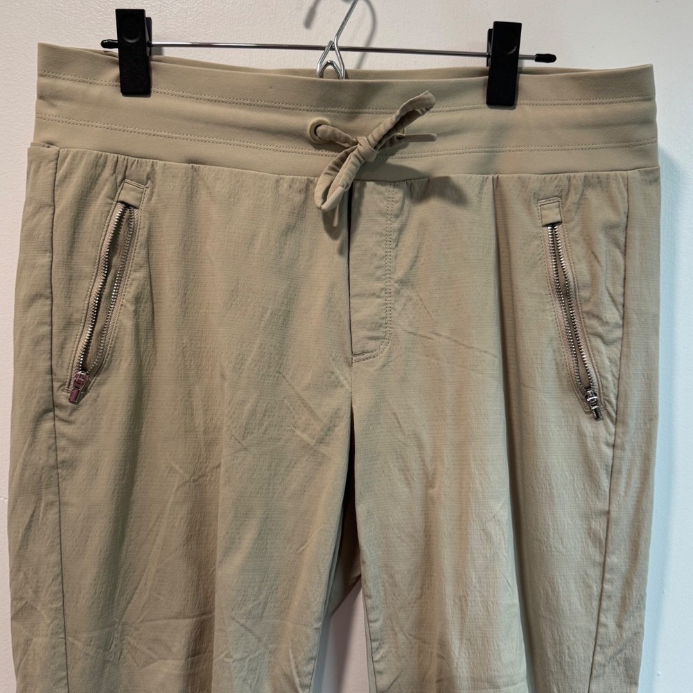 Athleta Trekkie North Jogger Pants Khaki Beige Womens Size 12 Hiking - Picture 7 of 8